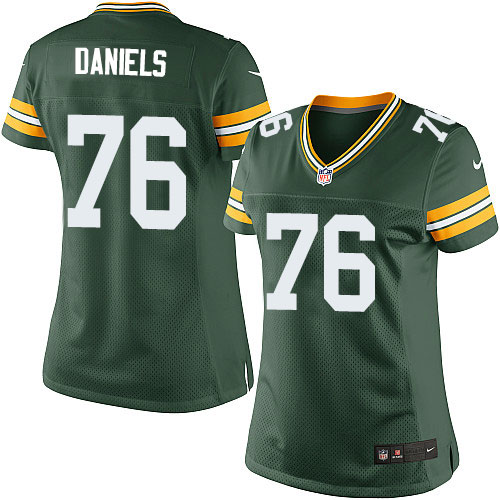 Women's Elite Mike Daniels Nike Jersey Green Home - #76 NFL Green Bay Packers